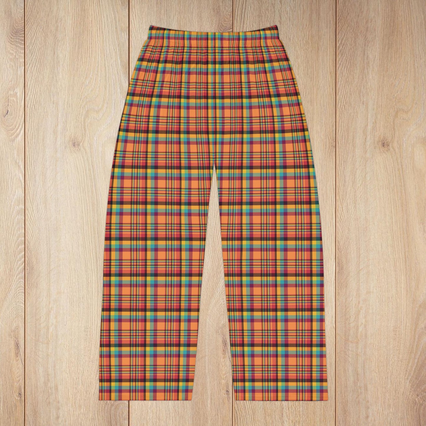 Men’s Orange & Wine Gurnee IL Plaid Pajama Pants