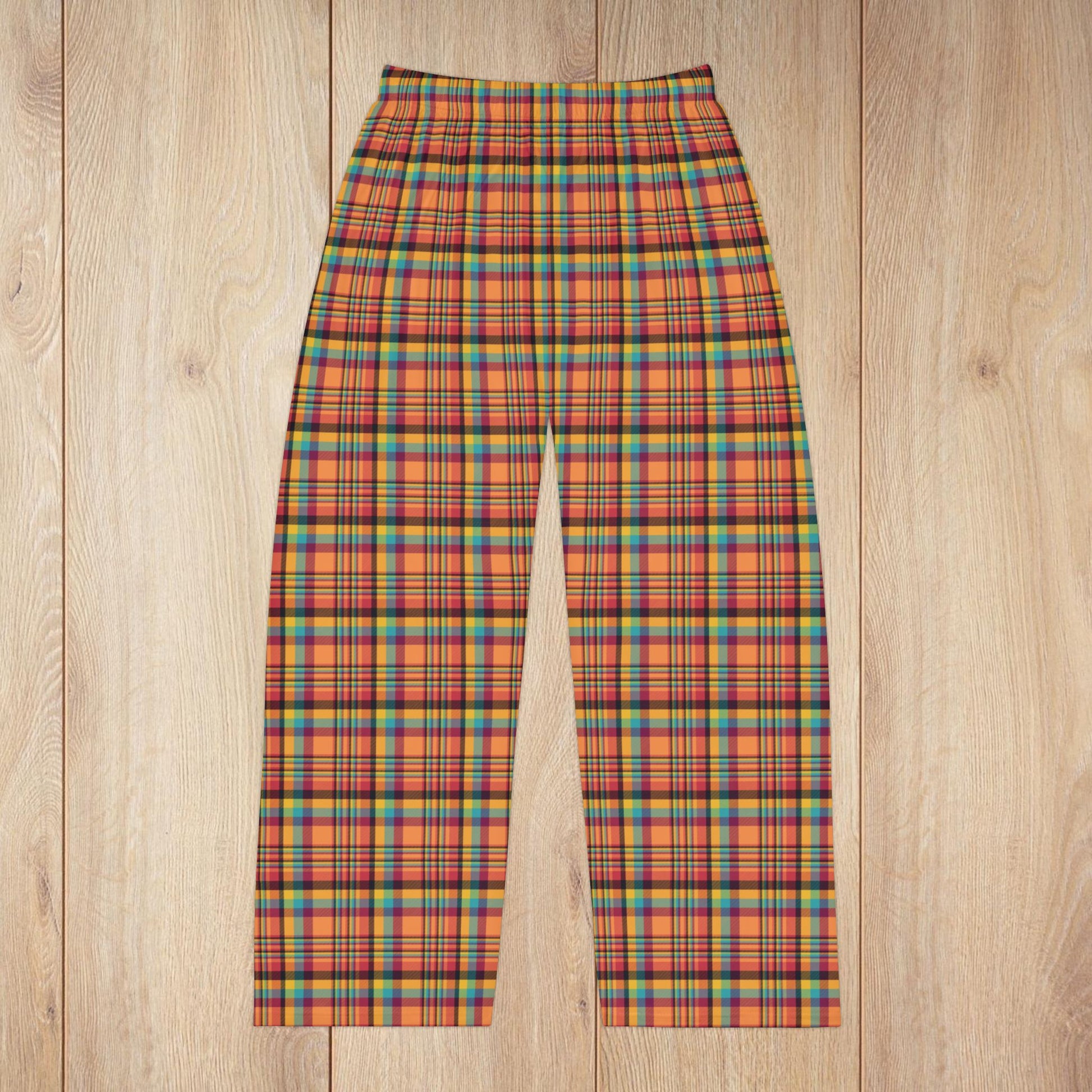 Men’s Orange & Wine Gurnee IL Plaid Pajama Pants