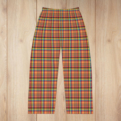 Men’s Orange & Wine Gurnee IL Plaid Pajama Pants