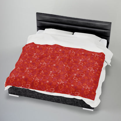 Lesbian Pride Halloween Velveteen Plush Blanket