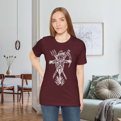 Scarecrow Lovebird, Line Art Tee