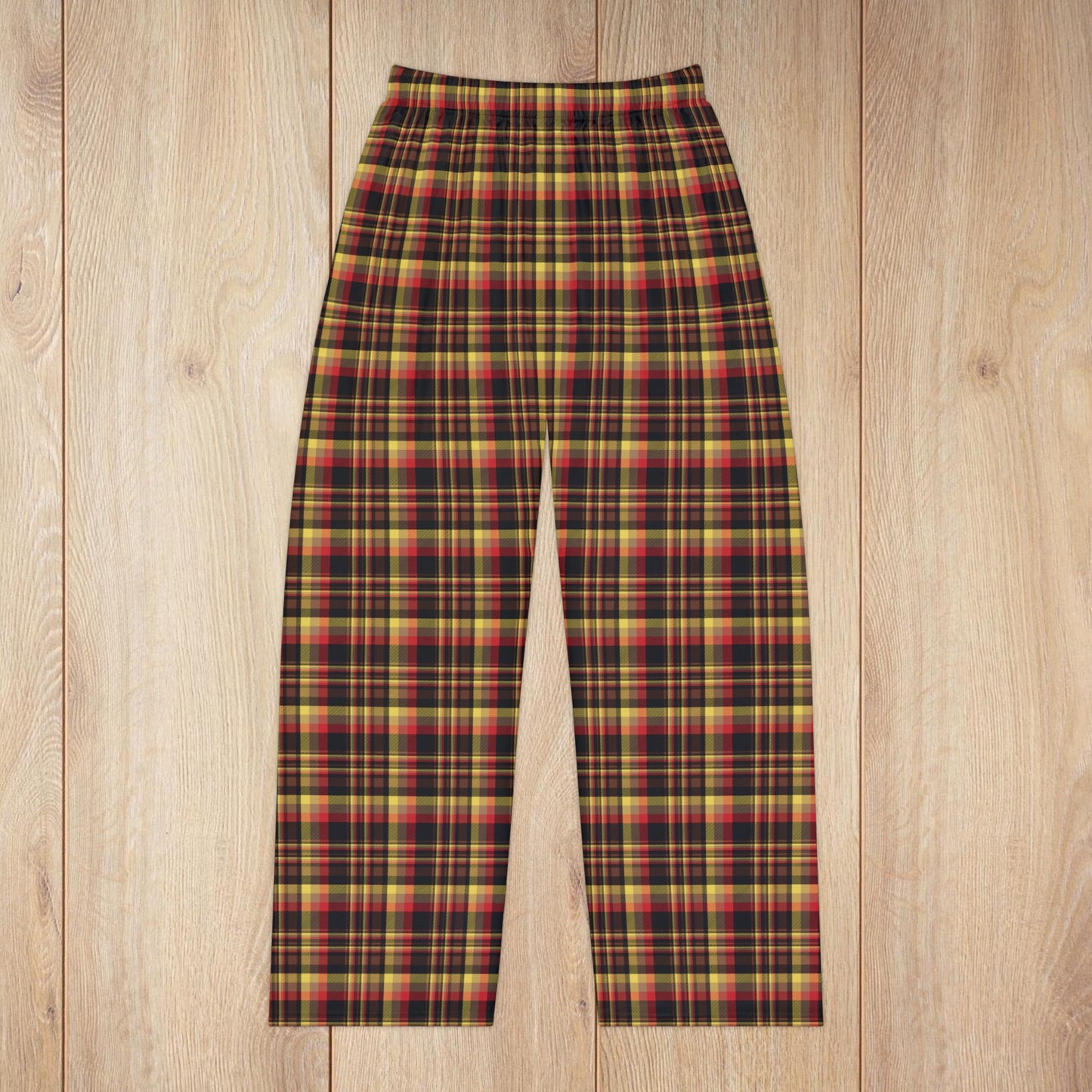 Women’s Black, Red & Yellow Gurnee IL Pajama Pants