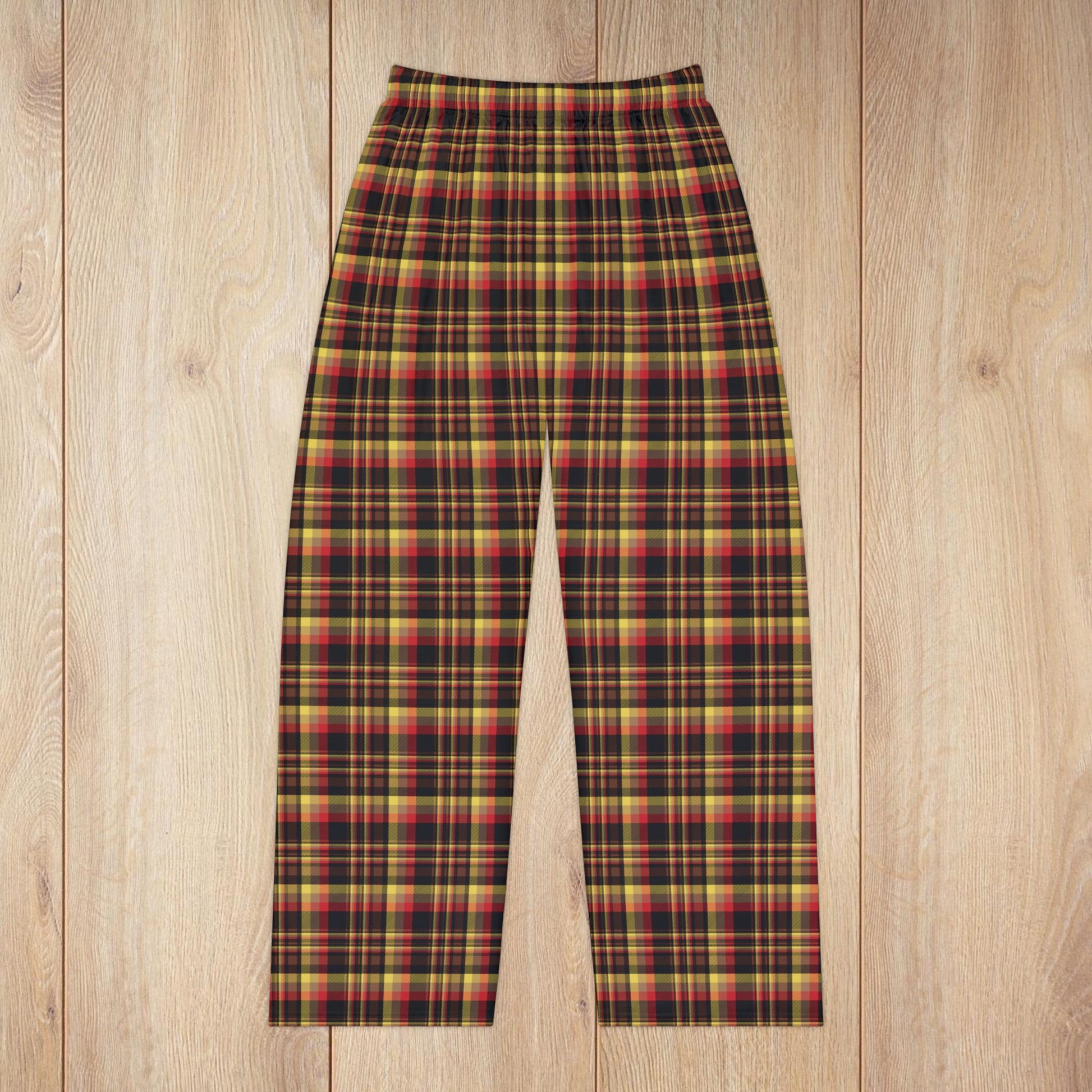 Women’s Black, Red & Yellow Gurnee IL Pajama Pants