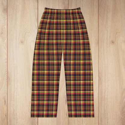 Women’s Black, Red & Yellow Gurnee IL Pajama Pants