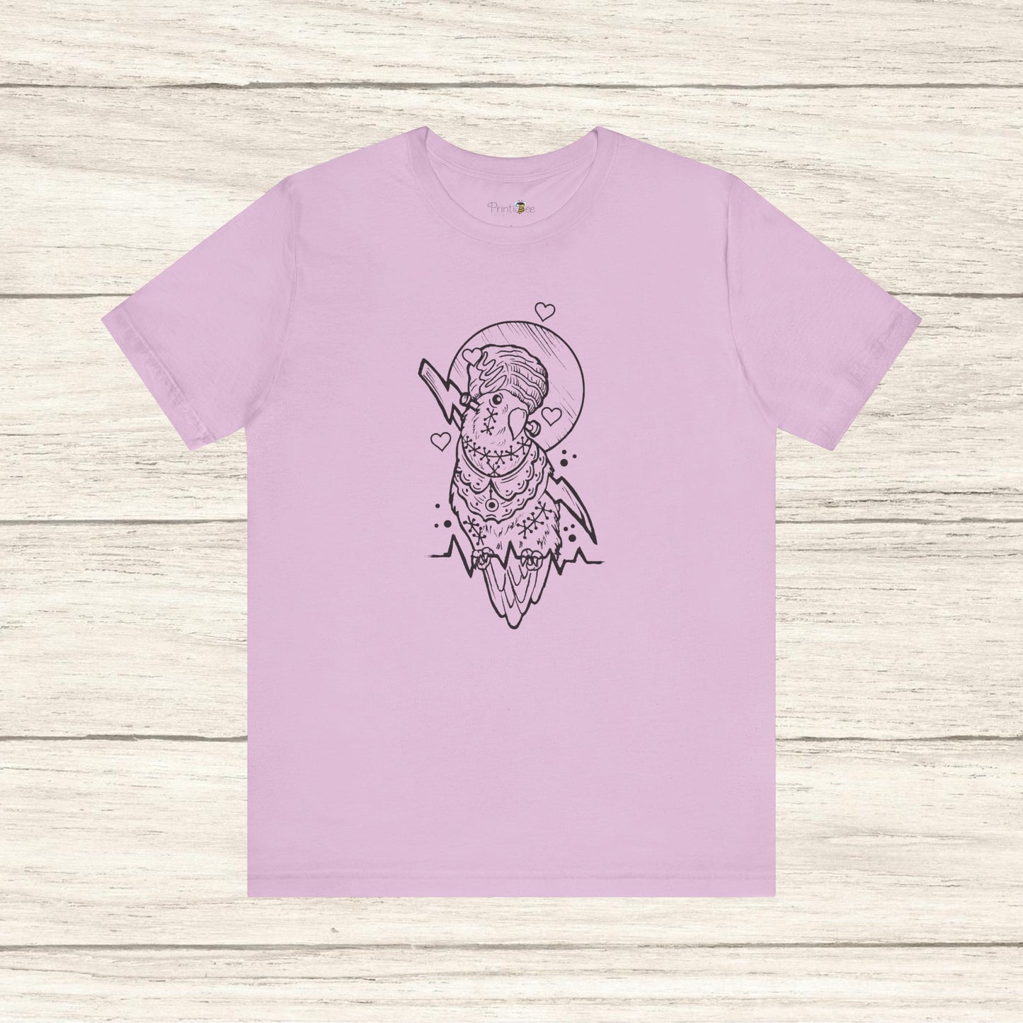 Bride of Frankenstein Lovebird, Line Art Tee