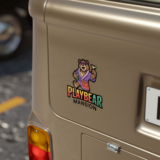 Playbear Mansion Die-Cut Outdoor Sticker