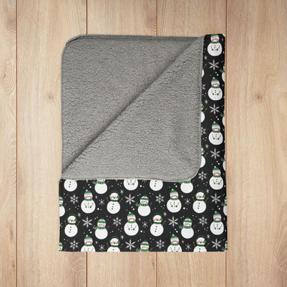 Demiromantic Pride Snowmen Fleece Sherpa Blanket