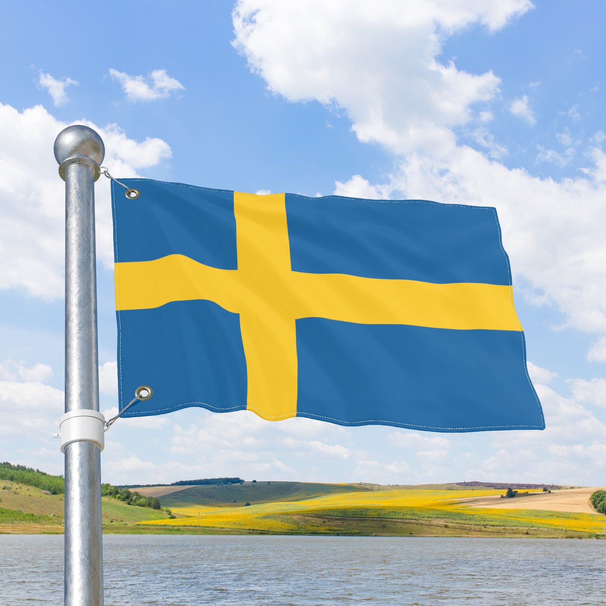 Sweden Flag with Grommets