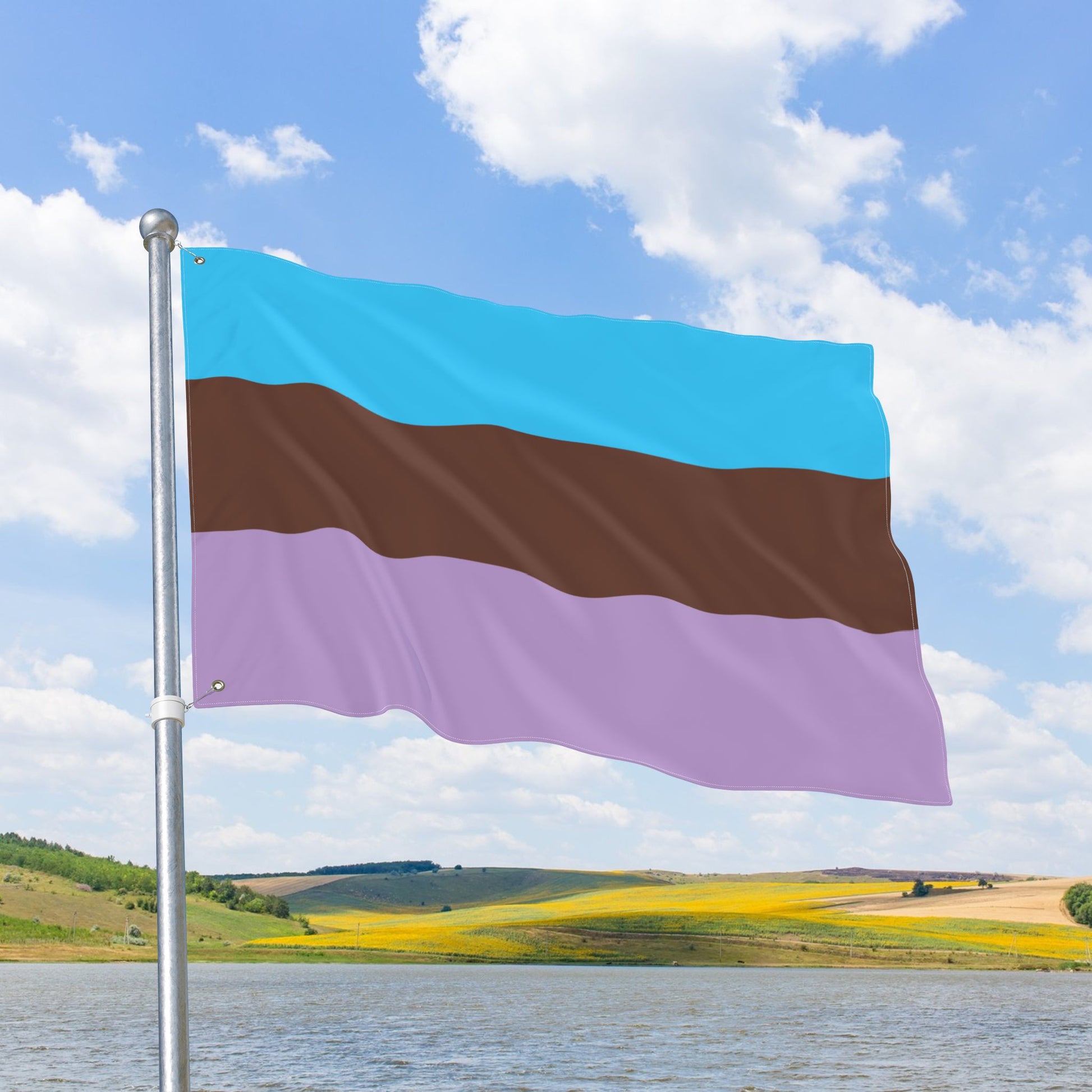 Androsexual Double-Sided Pride Flag with Grommets