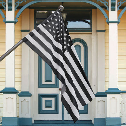 Black & White U.S.A. Flag