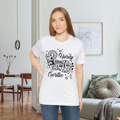 Hurdy Gertie Tee, Chemise Frenchton Dog Line Art