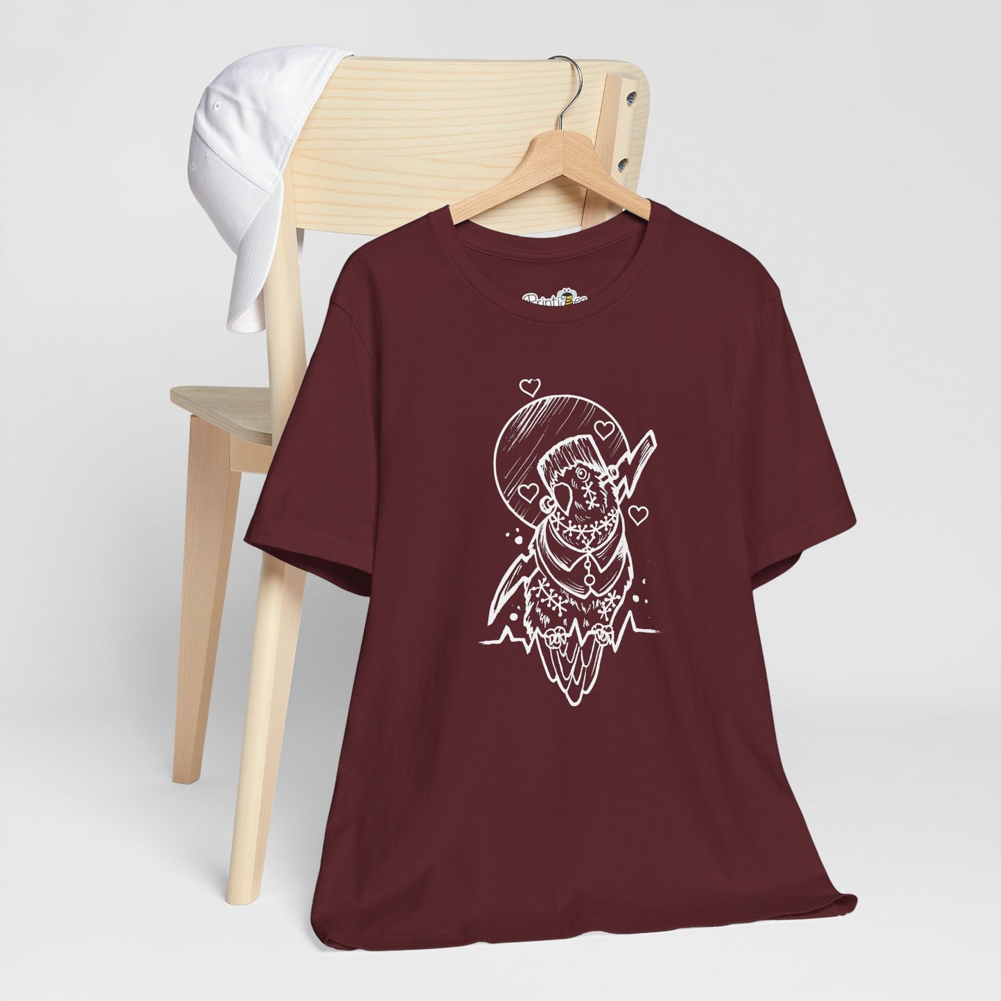 Frankenstein Lovebird, Line Art Tee