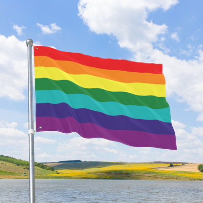 Rainbow Pride 7-Stripe with Grommets