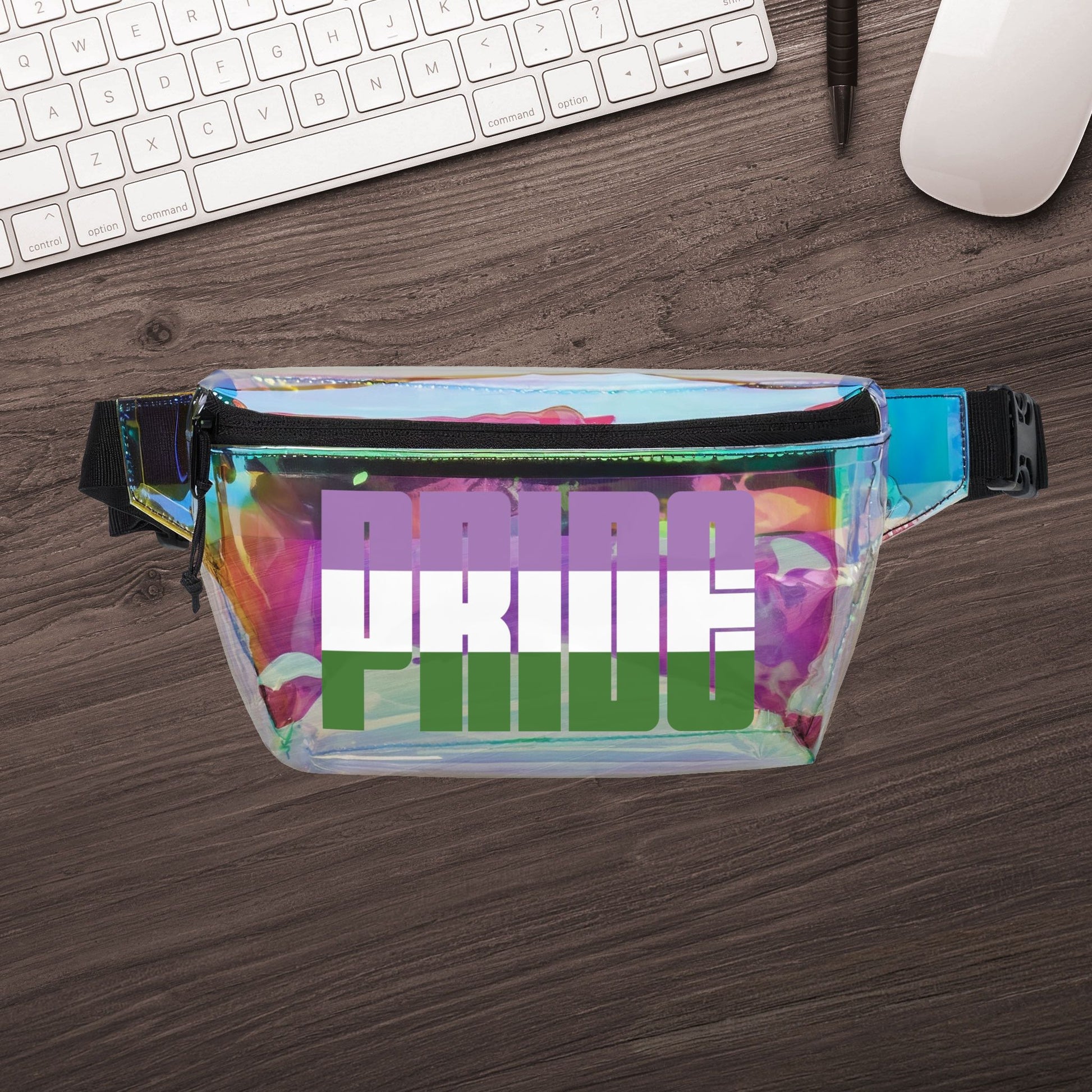Genderqueer Pride Clear Fanny Pack