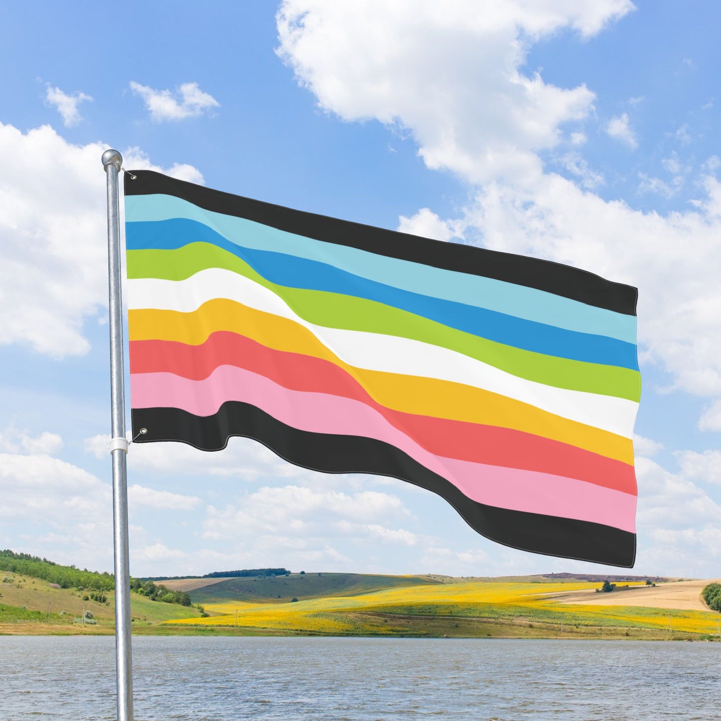 Queer Pride Flag with Grommets