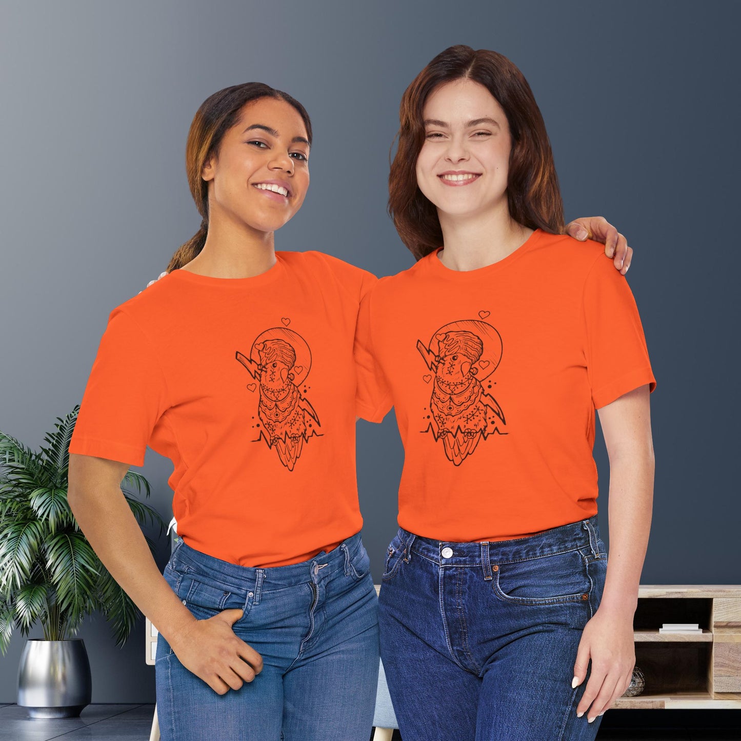 Bride of Frankenstein Lovebird, Line Art Tee