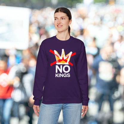 Purple No Kings Protest Sweatshirt