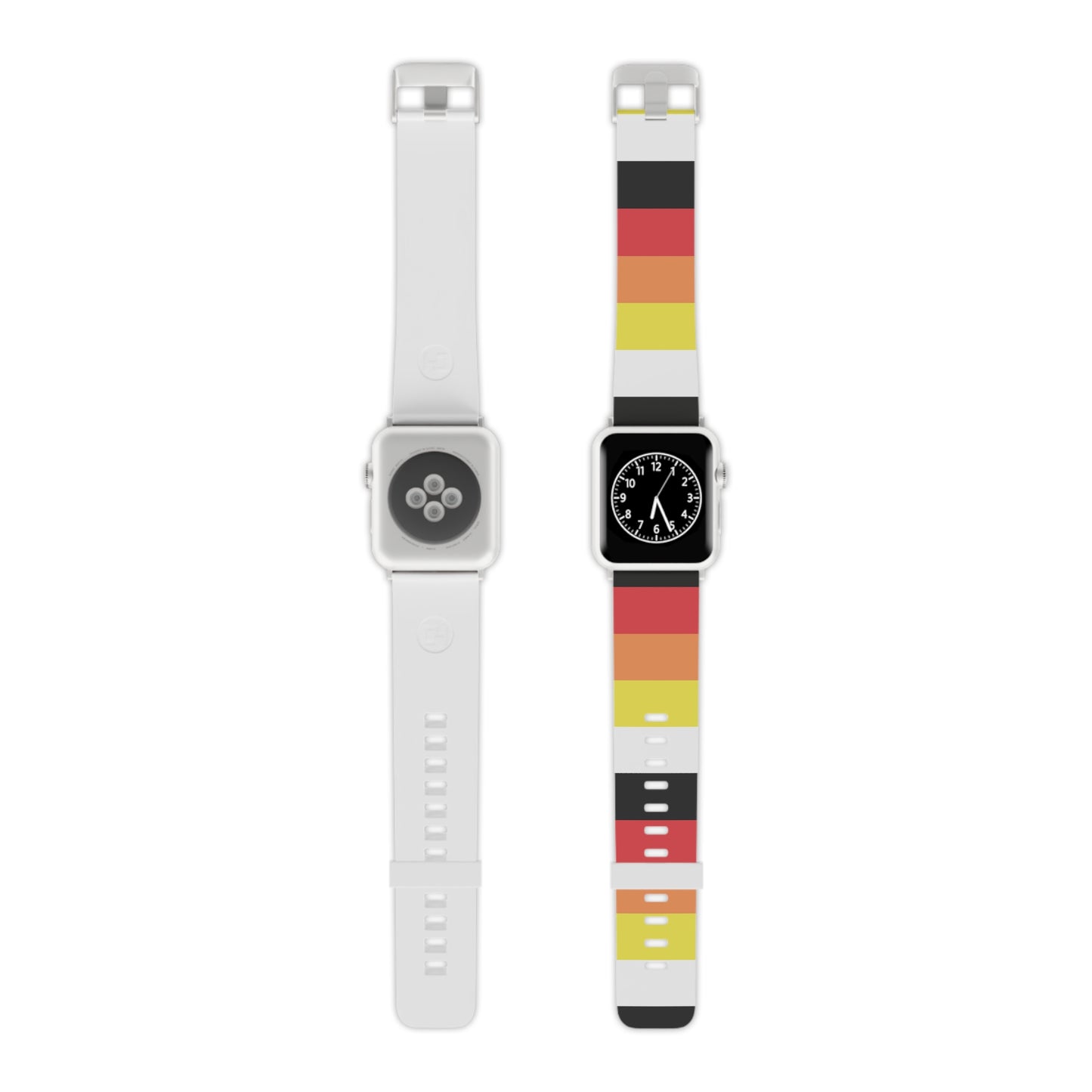 8'' × 0.75'' 42 - 44 mm Silver Lithromantic Pride Apple Watch Sport Band