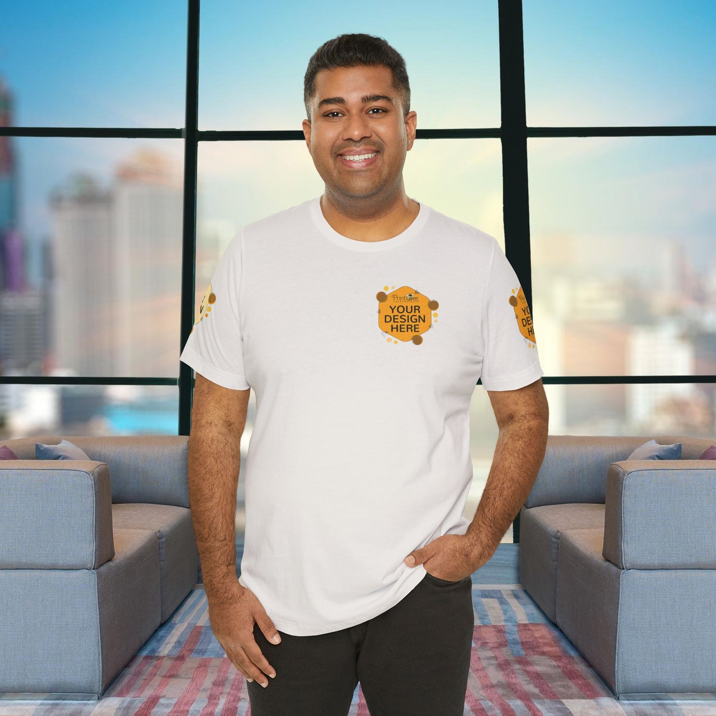 Vintage White Custom White, Black & Grey Tees for BELLA+CANVAS® 3001