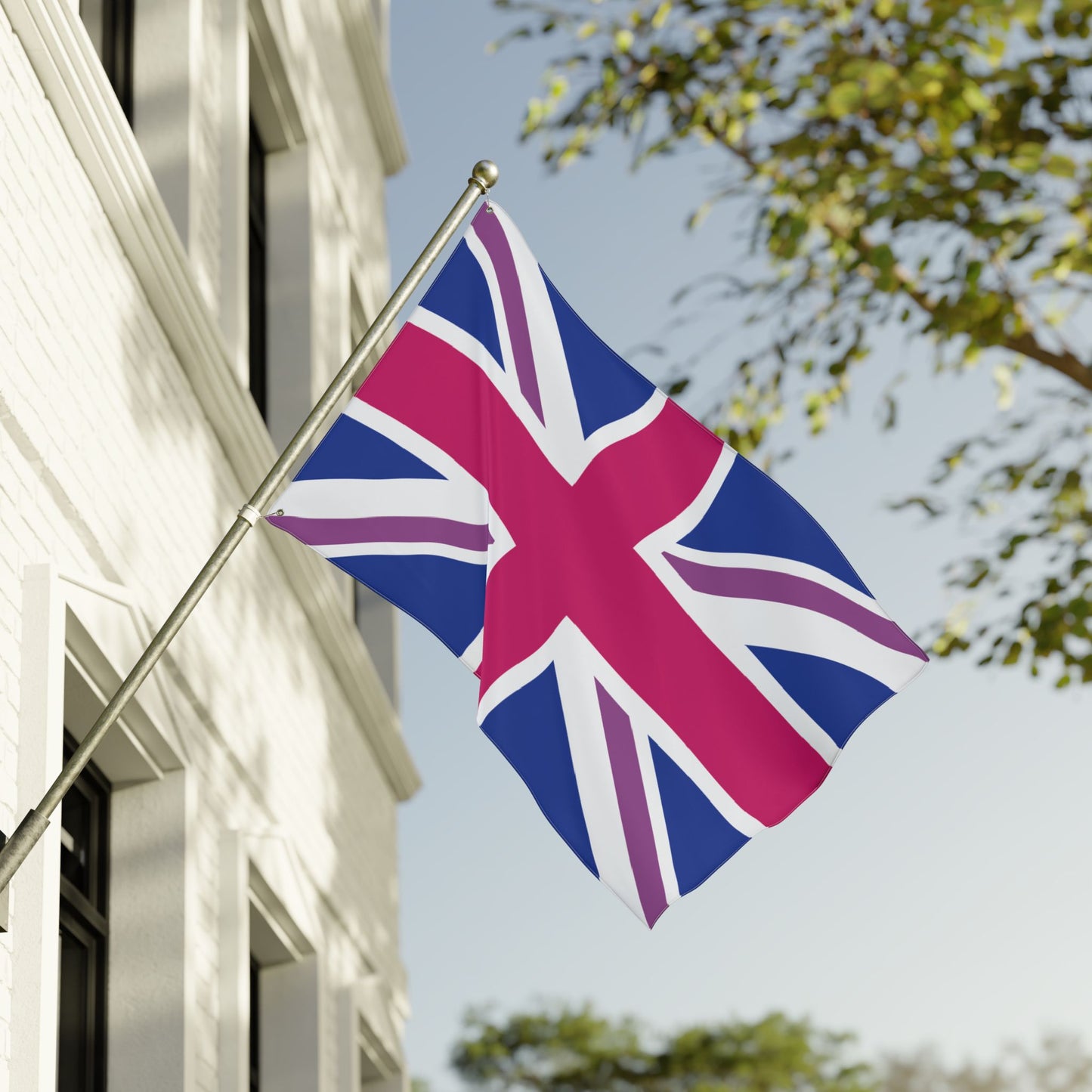 36'' × 60'' UK Bisexual Pride Flag with Grommets