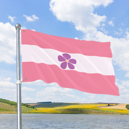 Sapphic Double-Sided Pride Flag with Grommets