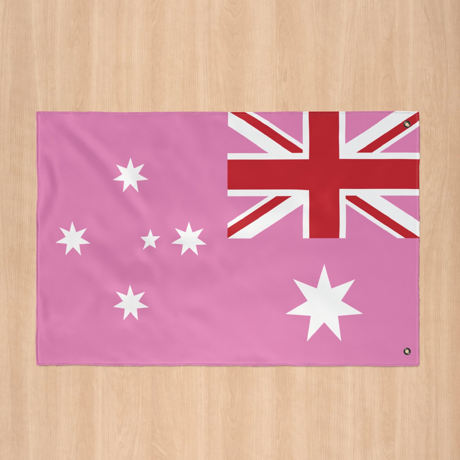 Australia Gay Pride Pink Flag with Grommets