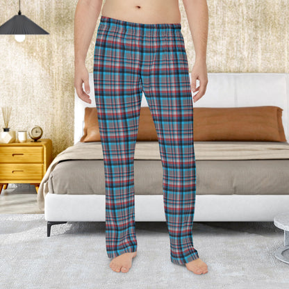 Men’s Grey, Blue & Red Orlando FL Plaid Pajama Pants