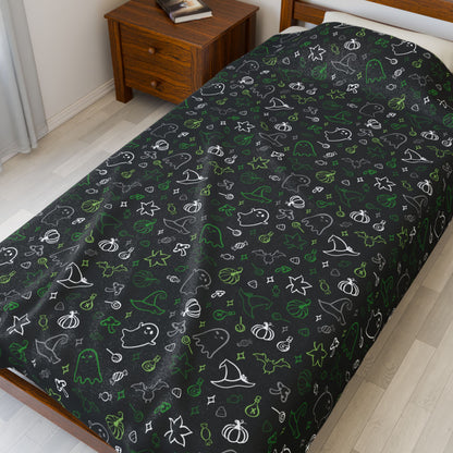 Aromantic Halloween Velveteen Plush Blanket