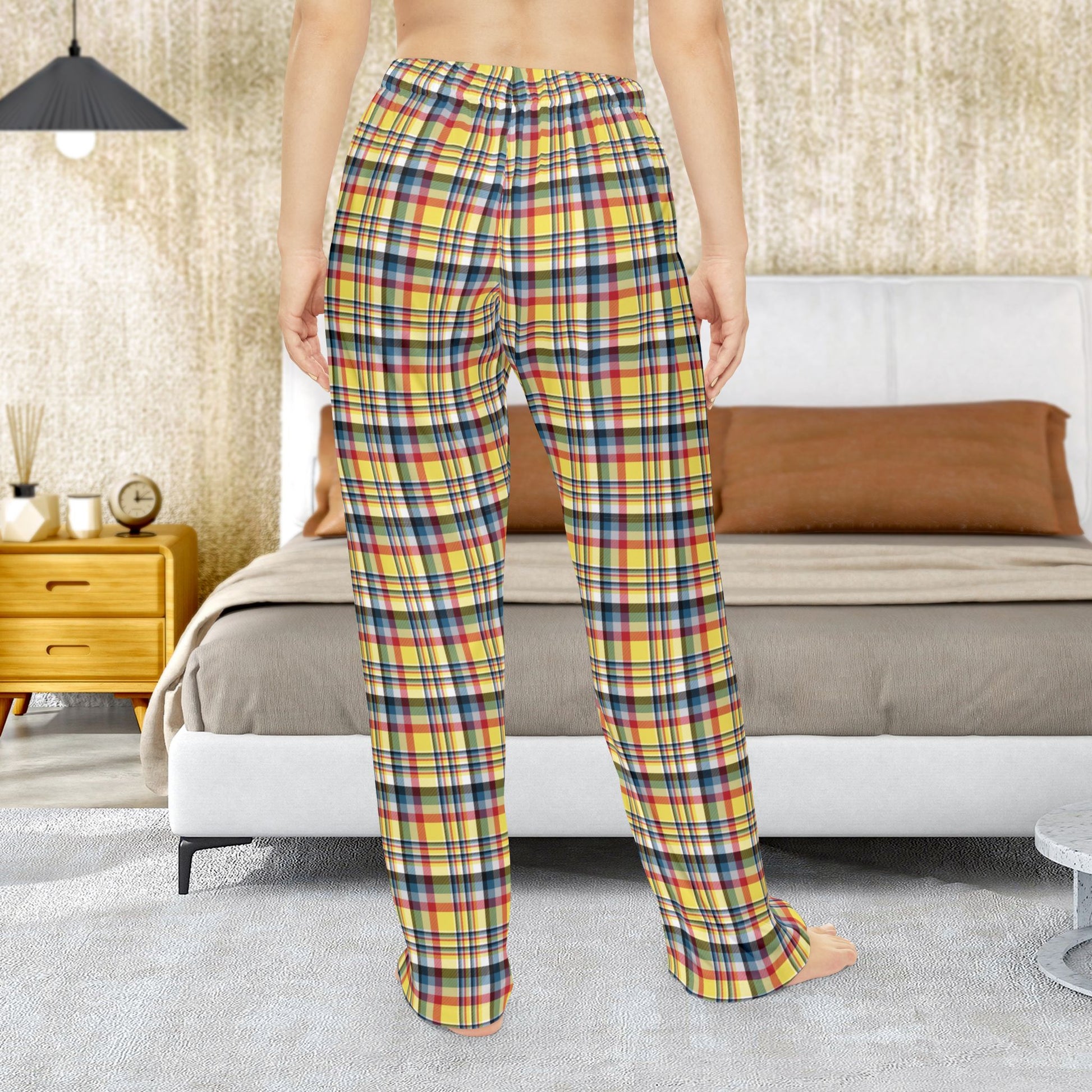 Women’s Yellow, Red & Teal Gurnee IL Pajama Pants