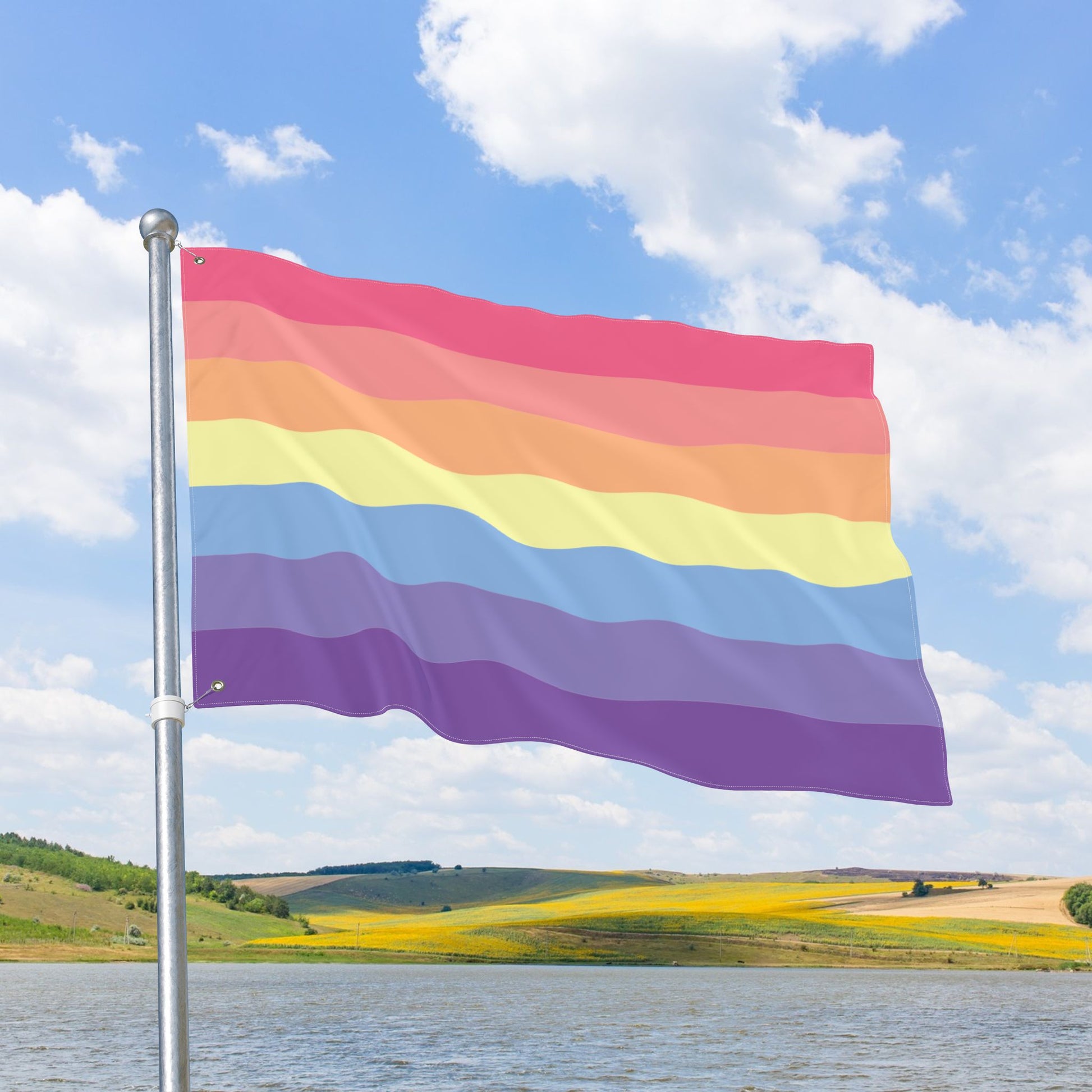 Xenogender Pride Stripes Flag with Grommets