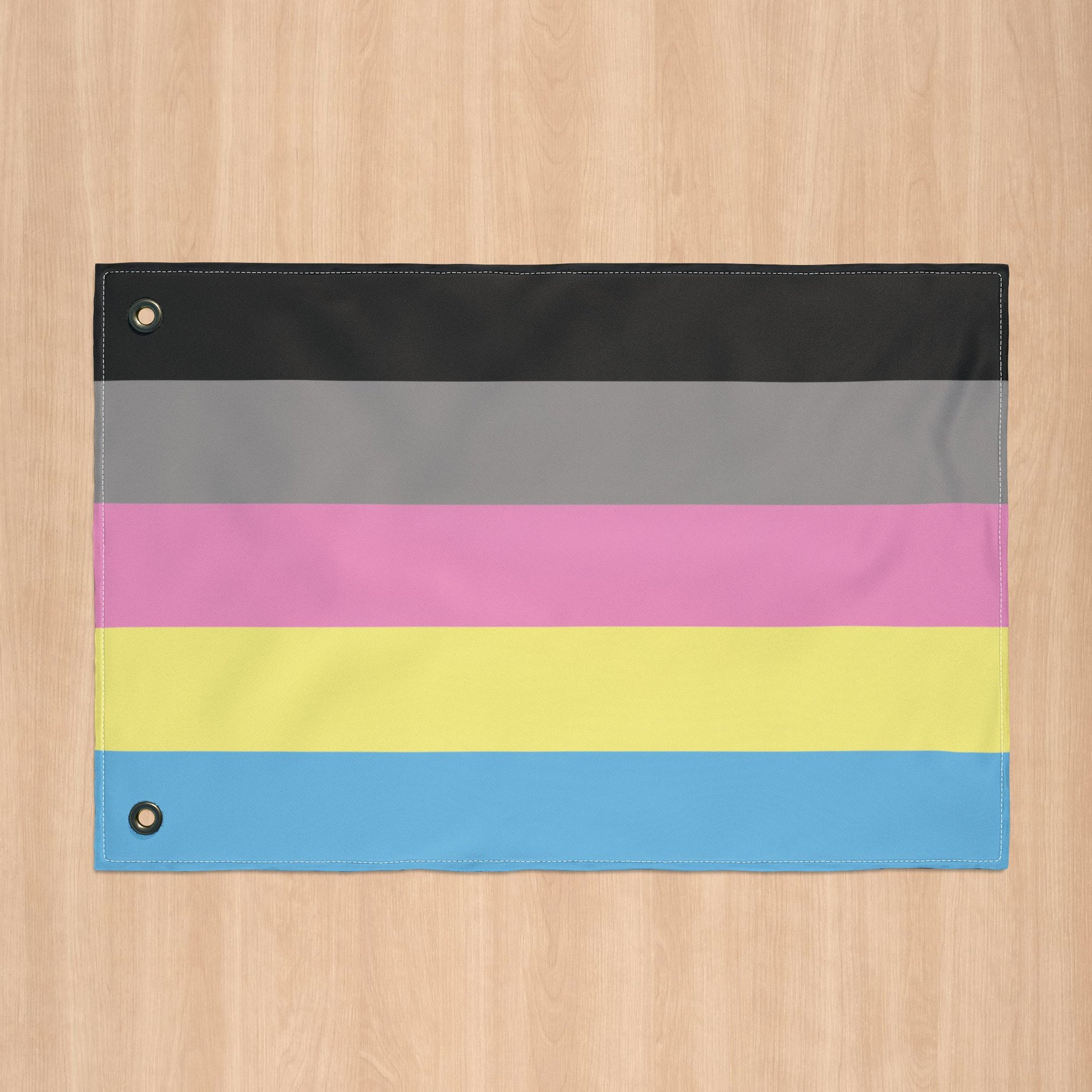 Polygender Double-Sided Pride Flag with Grommets