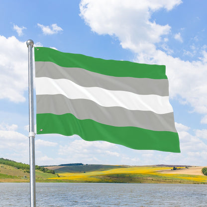 Greyromantic Pride Flag with Grommets