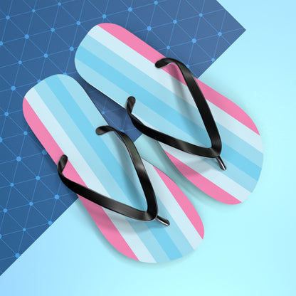 Transmasculine Pride Flip Flops