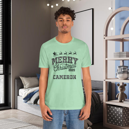 Custom Christmas Pride Plaid Pajama Tee Top