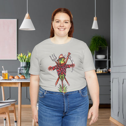 Scarecrow Lovebird, Hand-Drawn & Hand-Colored Tee