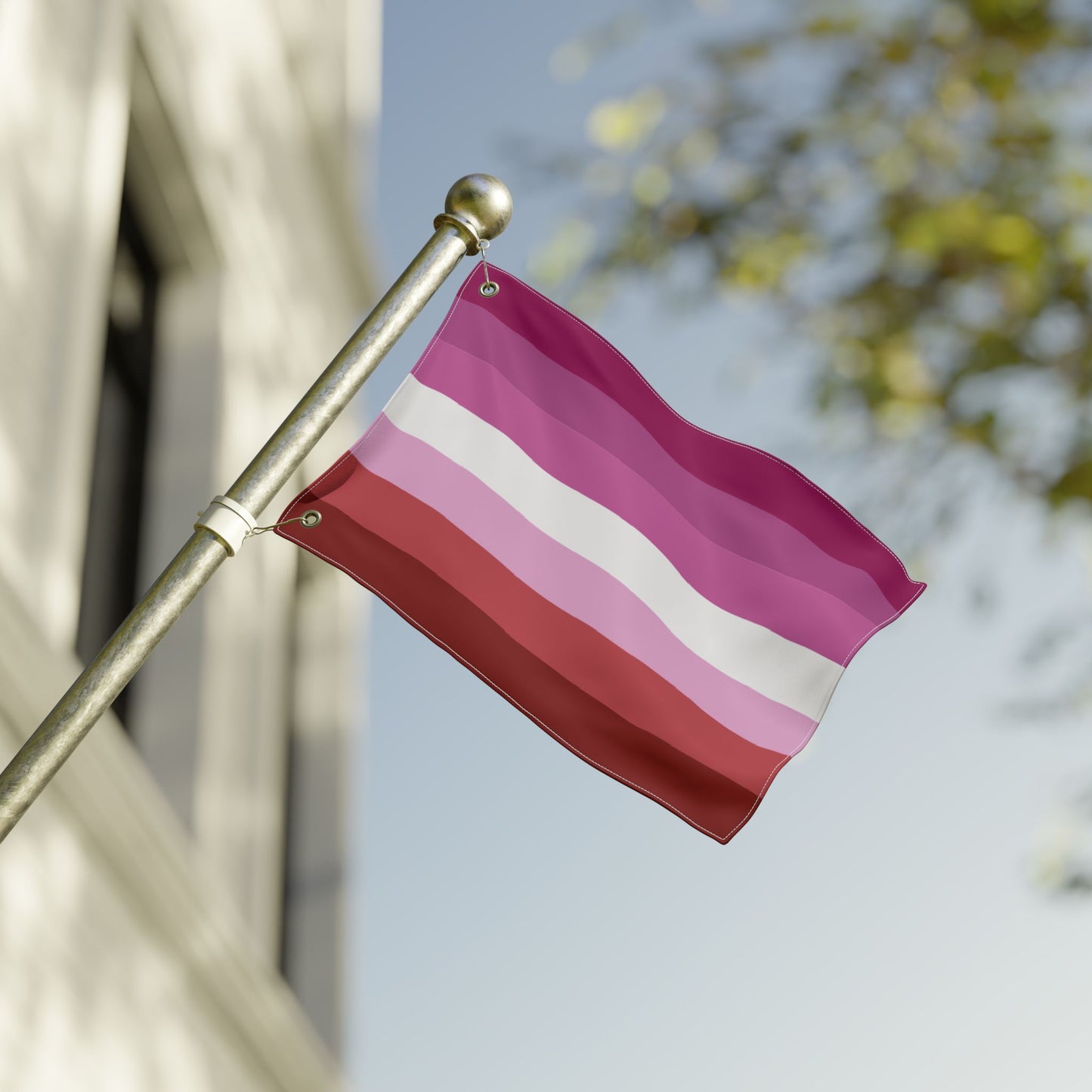 12'' × 18'' Lesbian Pink Pride Flag with Grommets