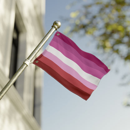 12'' × 18'' Lesbian Pink Pride Flag with Grommets