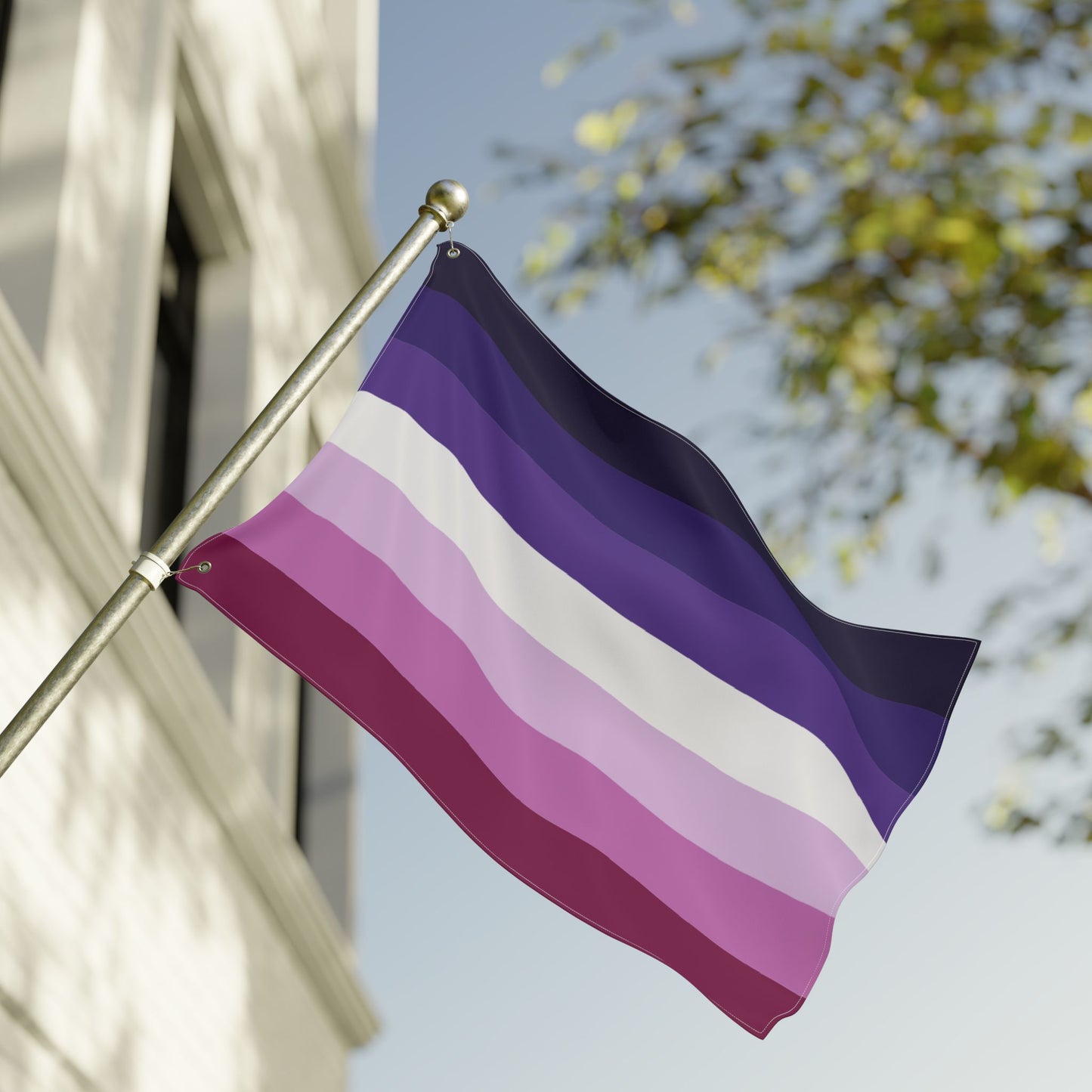24'' × 36'' Butch Lesbian Purple Double-Sided Pride Flag with Grommets