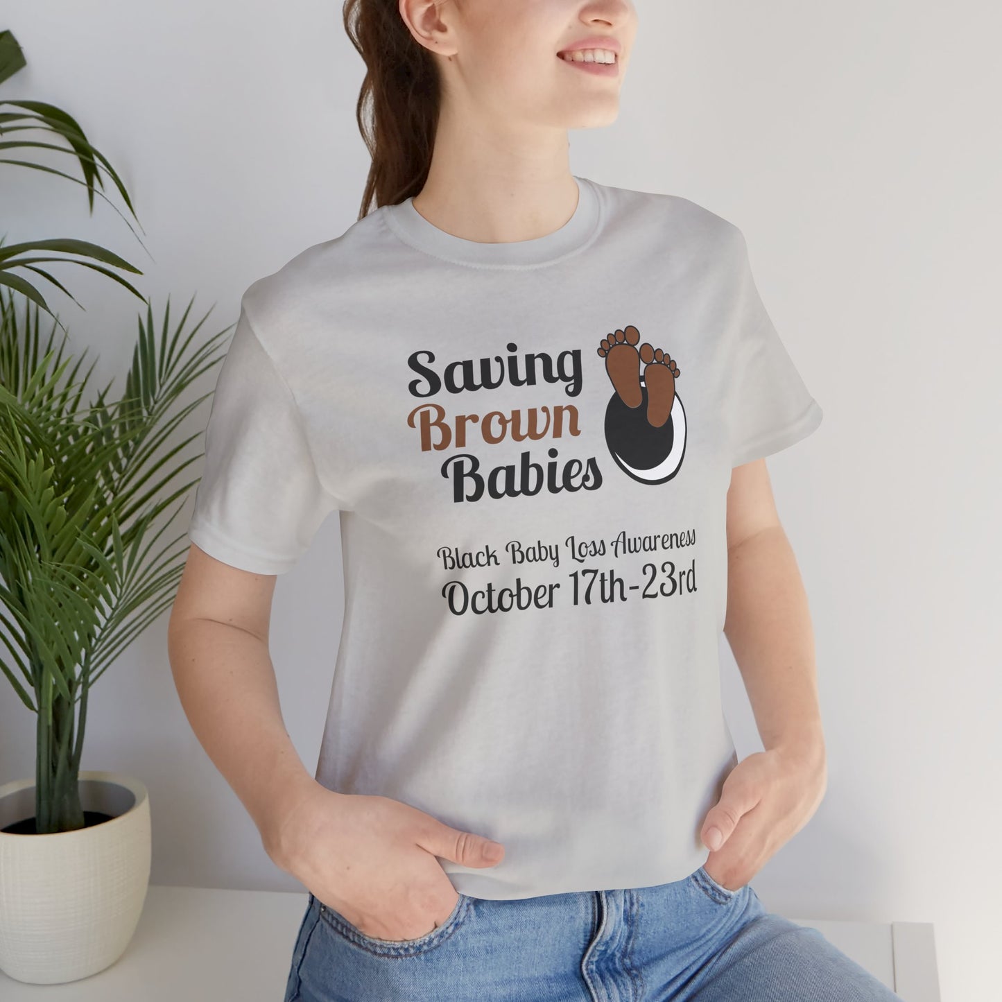 Quietly United in Loss Together Non-Profit / Saving Brown Babies Charity Tee, Pregnancy & Infant Loss Awareness