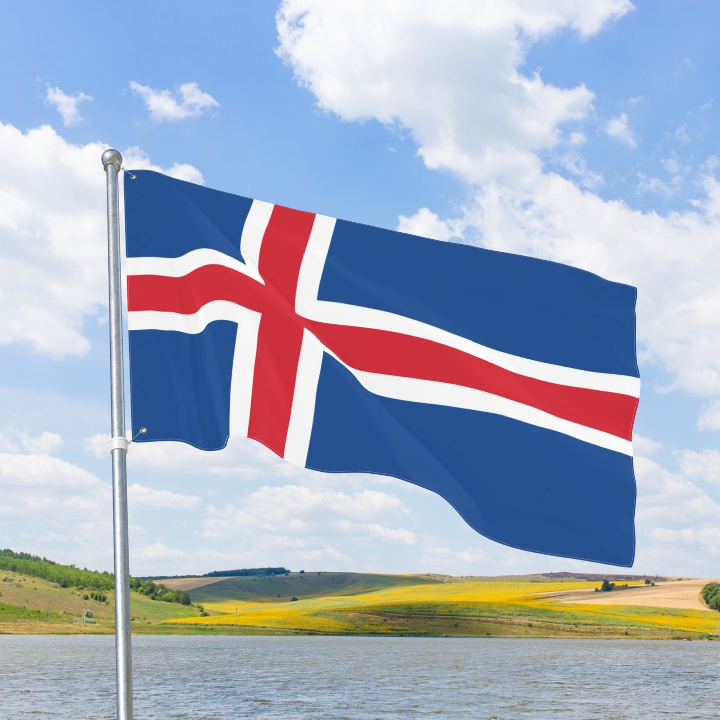 Iceland Flag with Grommets