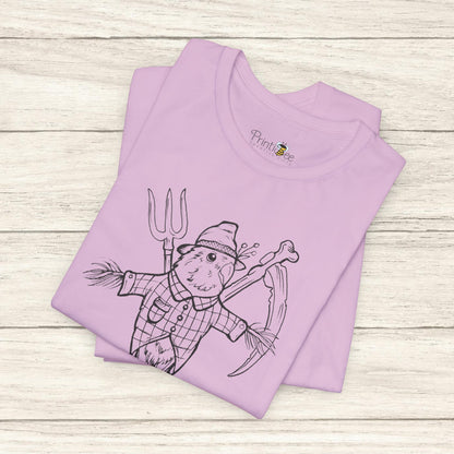 Scarecrow Lovebird, Line Art Tee