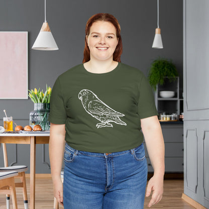 Holly Girl Lovebird, Line Art Tee