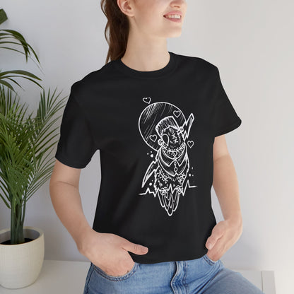 Frankenstein Lovebird, Line Art Tee