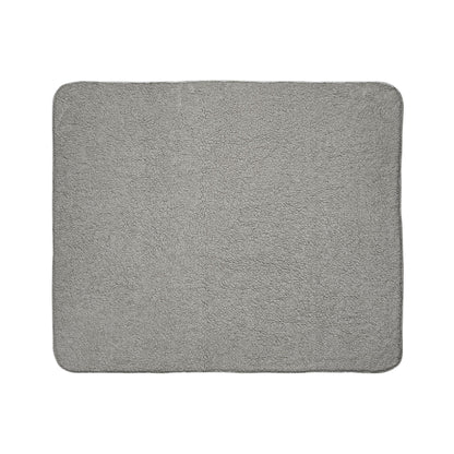 AMC Logo White Fleece Sherpa Blanket