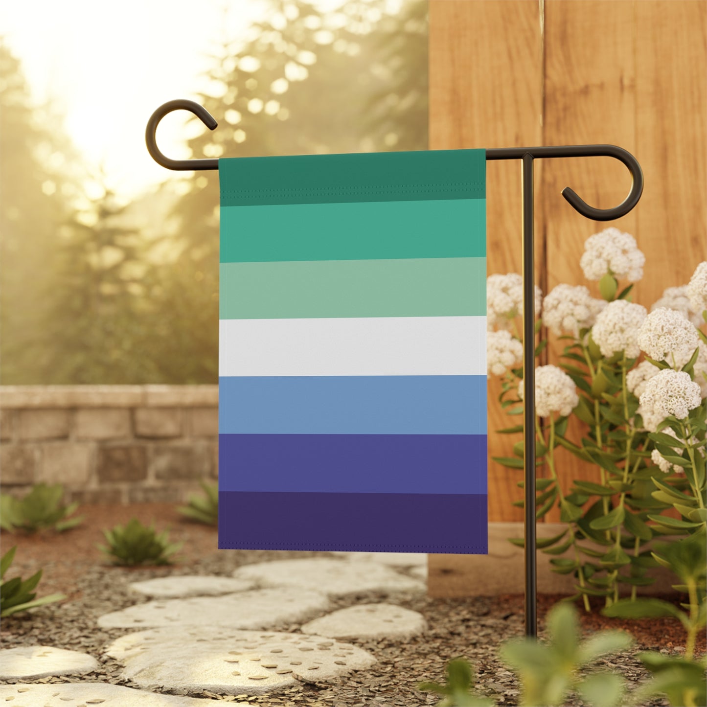 24.5'' × 32'' Gay Men Trans-Inclusive Pride 7-Stripe Garden Flag Banner
