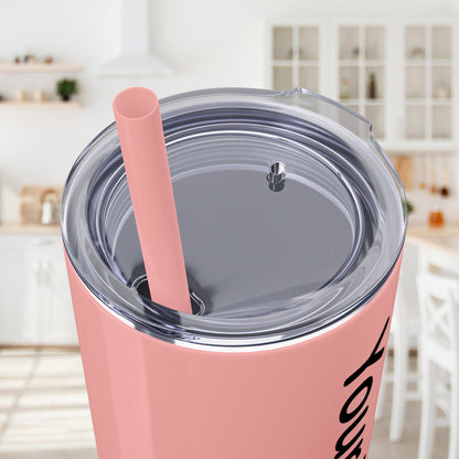 Custom 20oz Skinny Tumbler with Straw