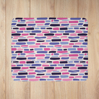 Omnisexual Pride Staggered Mosaic Fleece Sherpa Blanket