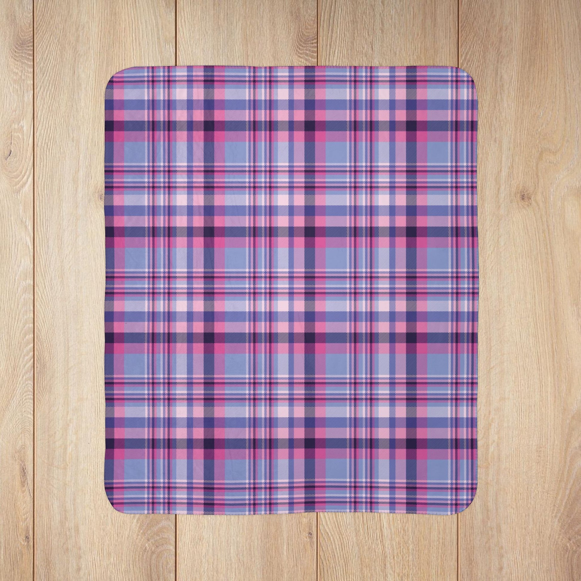 Omnisexual Pride Plaid Fleece Sherpa Blanket