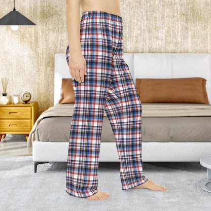 Women’s White, Grey, Red & Blue Gurnee IL Pajama Pants