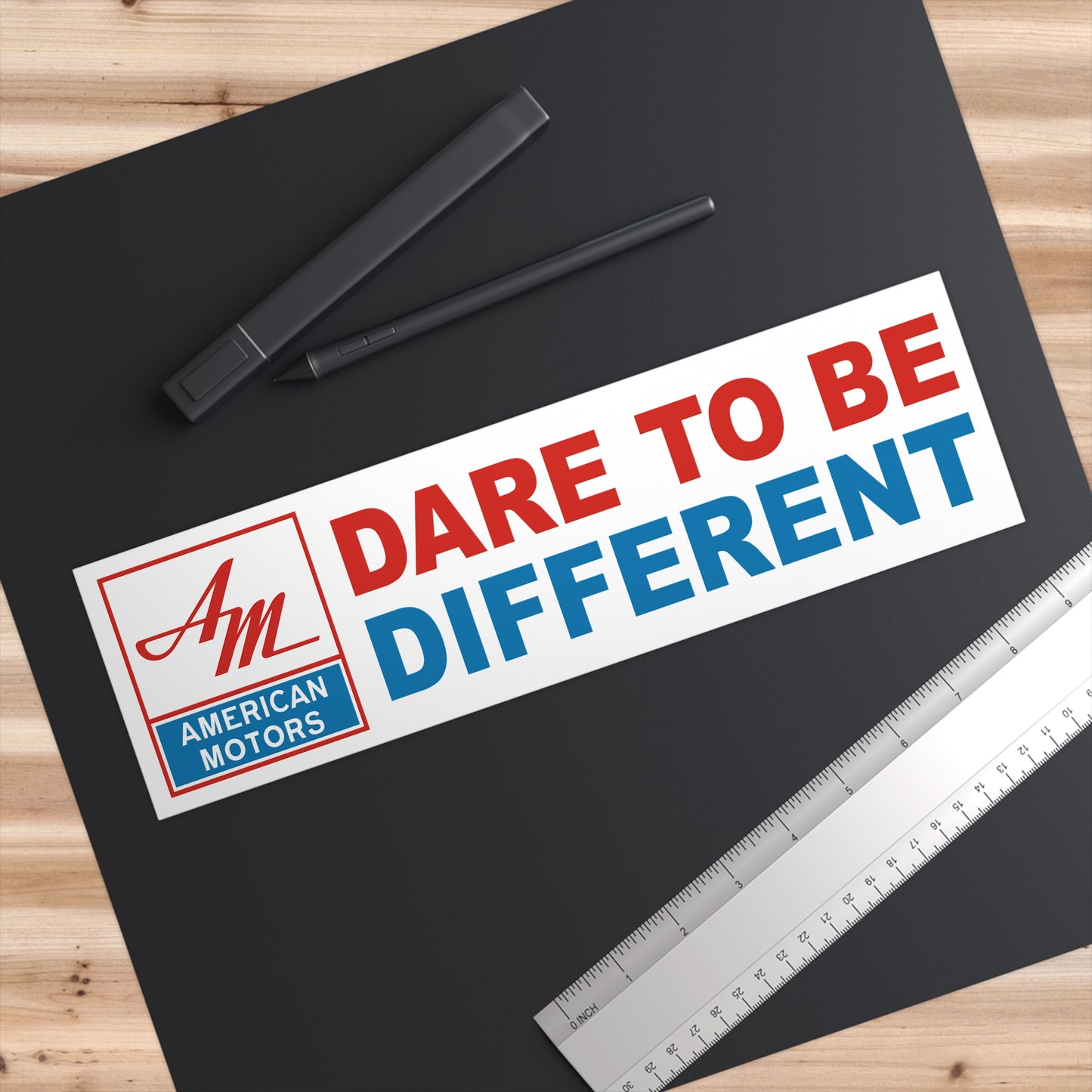 AMC Logo Dare To Be Different Custom Bumper Sticker